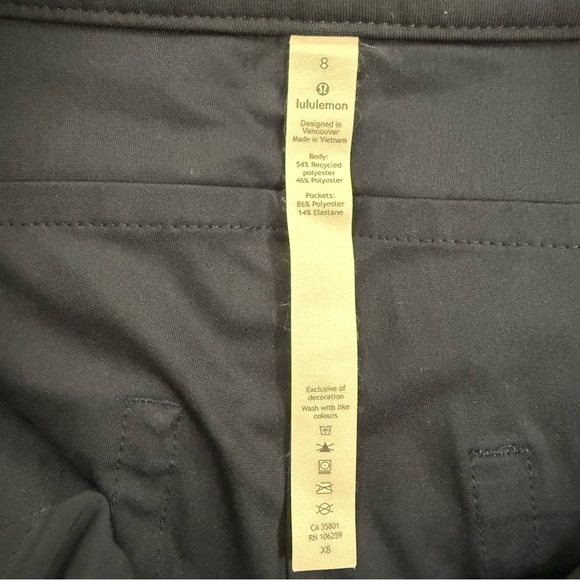 Lululemon city sleek 5 pocket pant ankle chino true navy warpstreme size 8 woman - Picture 11 of 13